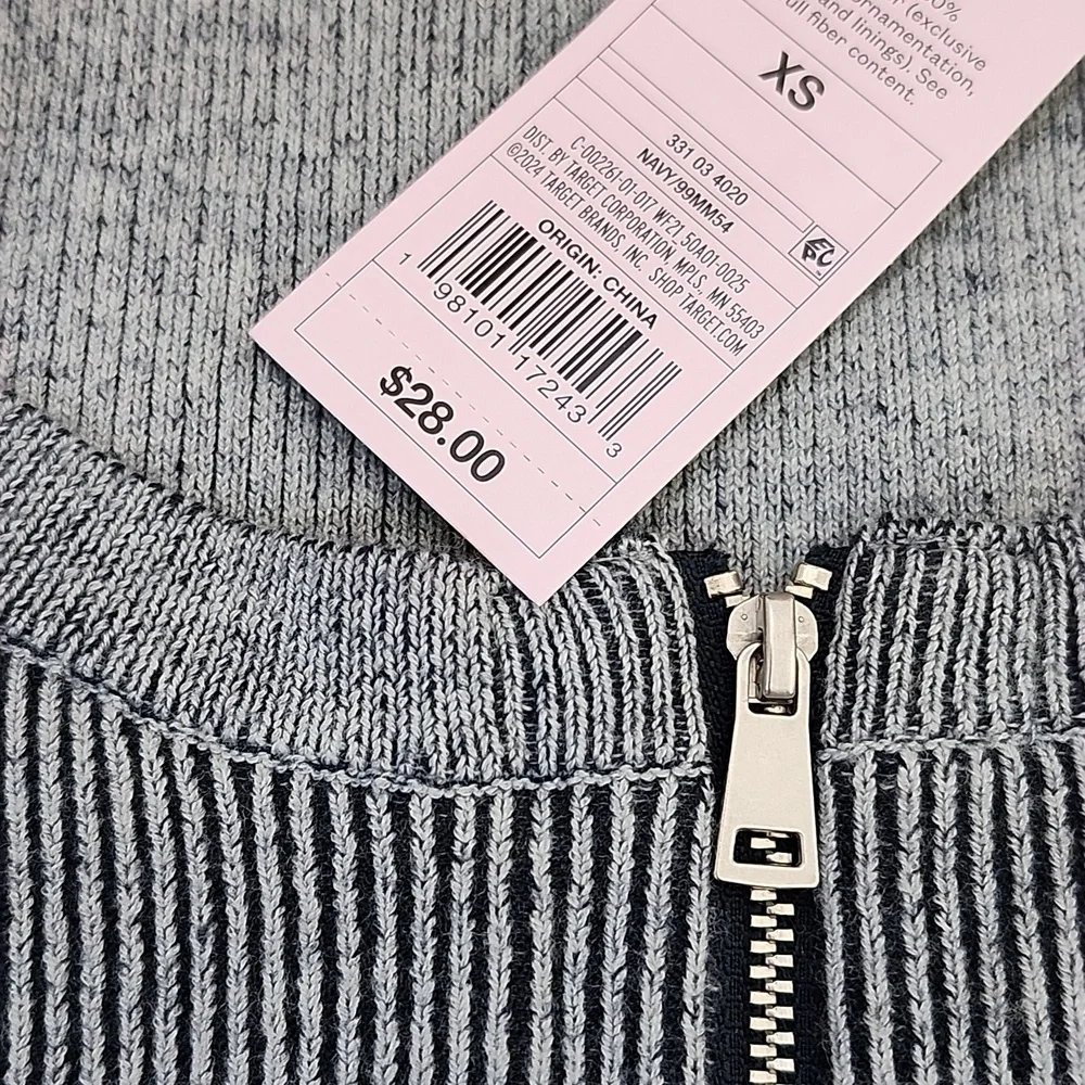 Wild fable Striped blue Cardigan, xs - Picture 3 of 8